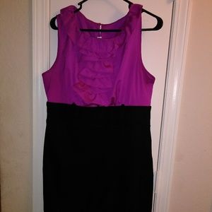 AGB Dress Ruffle Pink and Black